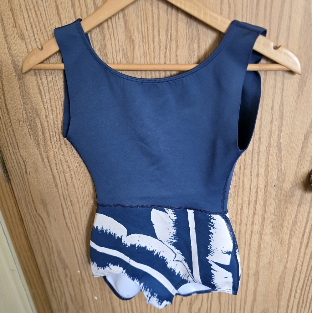 Seea Navy and White Women's One Piece Swimsuit